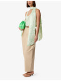 Whistles abstract-print scarf silk top, UK version