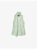 Whistles abstract-print scarf silk top, UK version