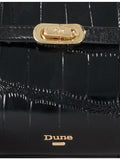Dune Depend leather shoulder bag with gold-tone hardware - British product