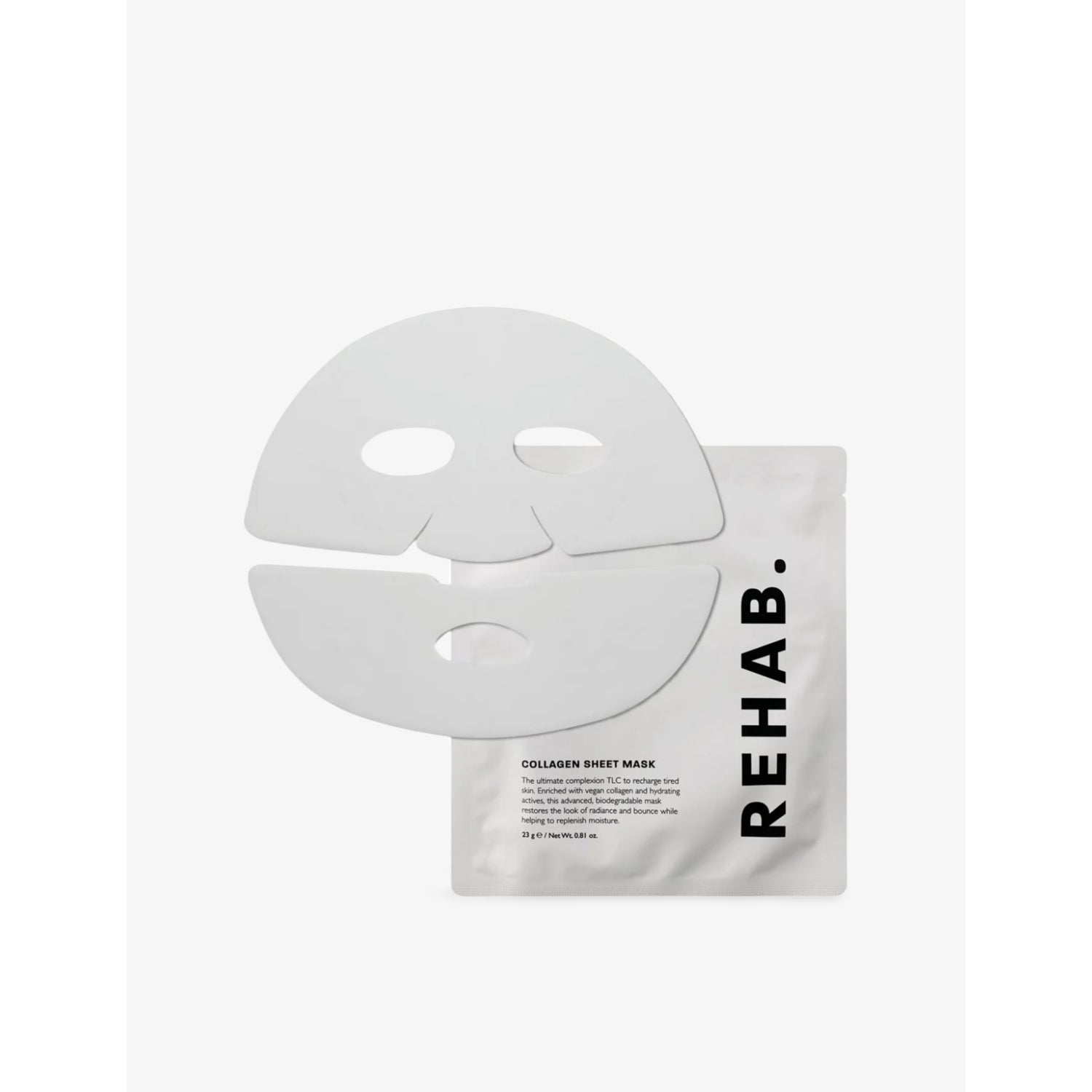 REHAB collagen sheet mask set of three, imported from the UK