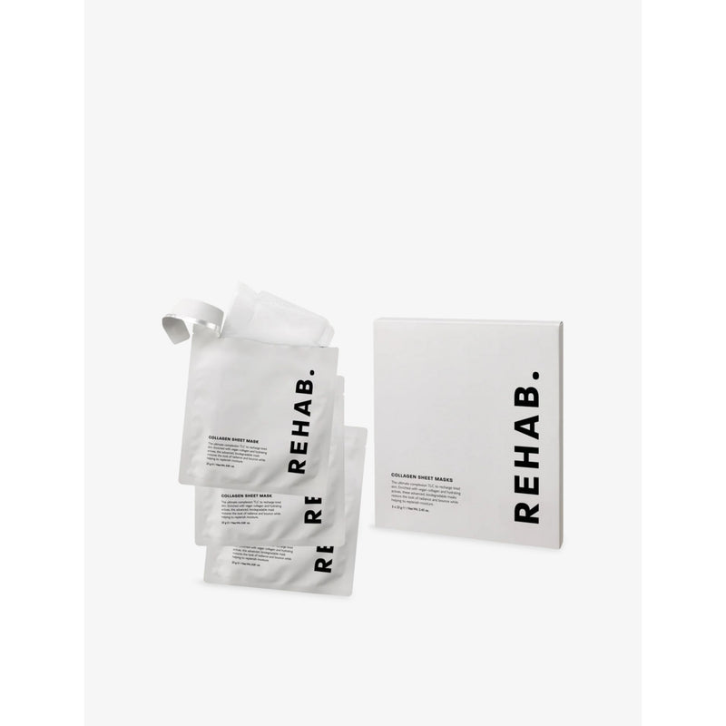 REHAB collagen sheet mask set of three, imported from the UK