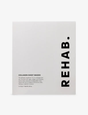 REHAB collagen sheet mask set of three, imported from the UK