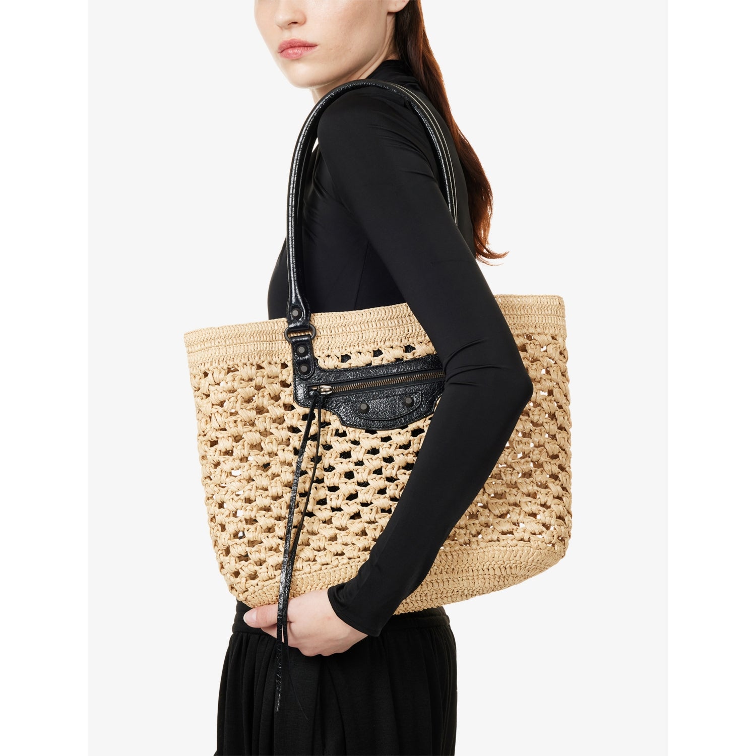 Balenciaga City Basket medium woven shoulder bag - British product