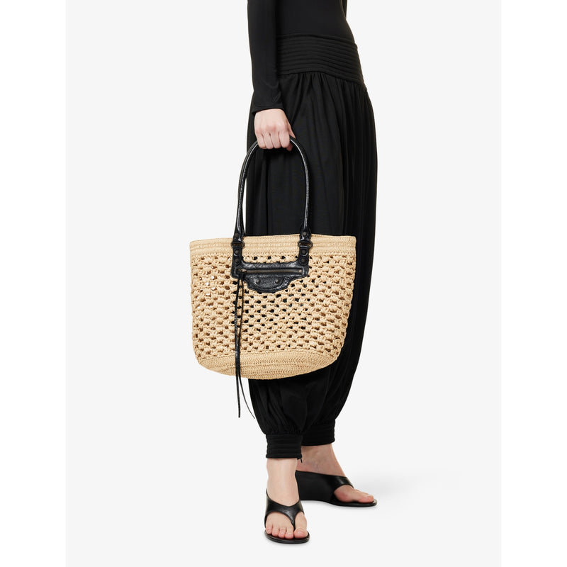 Balenciaga City Basket medium woven shoulder bag - British product