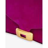 Balenciaga Clicca medium leather shoulder bag with gold-tone hardware (British brand)