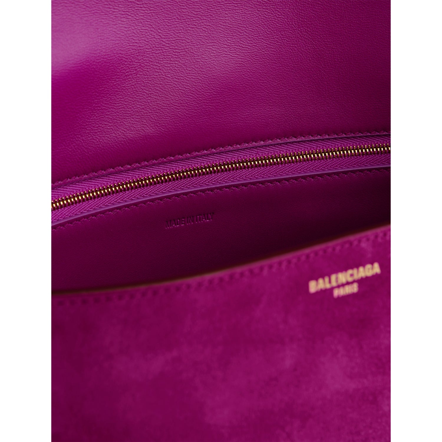 Balenciaga Clicca medium leather shoulder bag with gold-tone hardware (British brand)