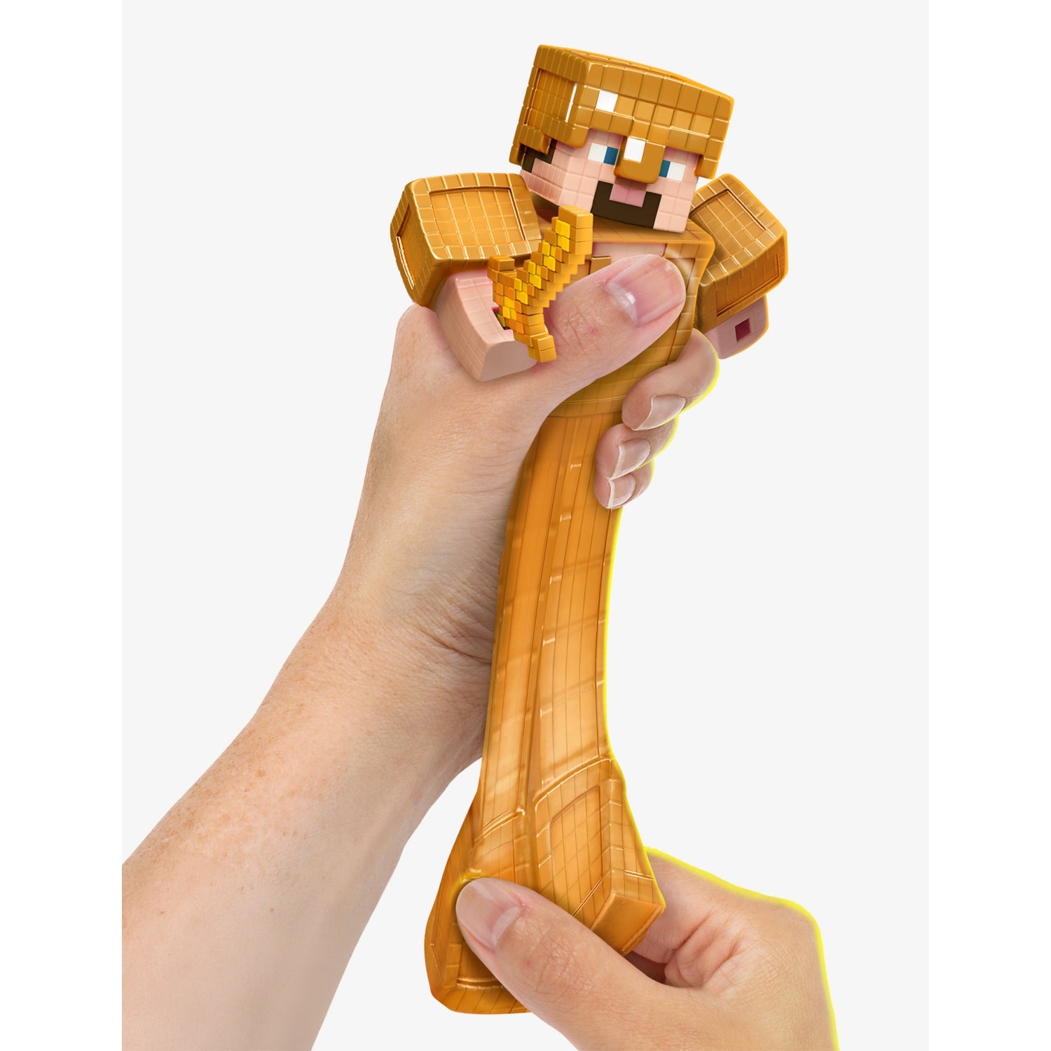 Minecraft Gold Armor Steve stretchy toy 19.5cm - British product