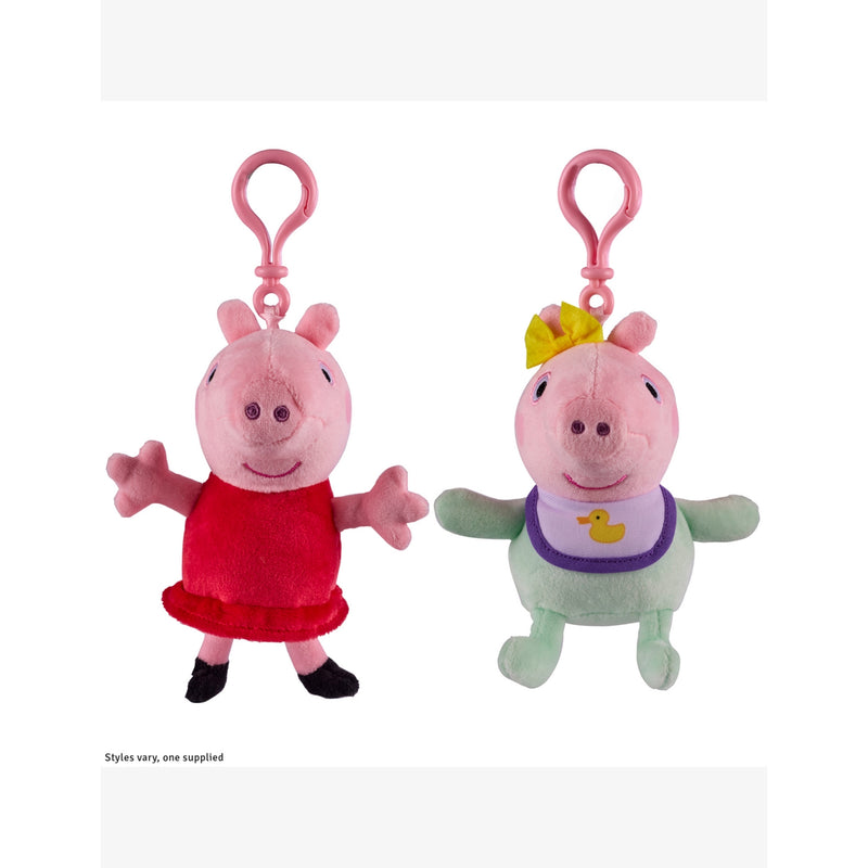 Peppa Pig soft toy bag charm 11cm, UK version