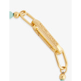 Rachel Jackson amazonite bracelet 18ct gold-plated sterling silver, UK version