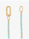 Rachel Jackson amazonite bracelet 18ct gold-plated sterling silver, UK version
