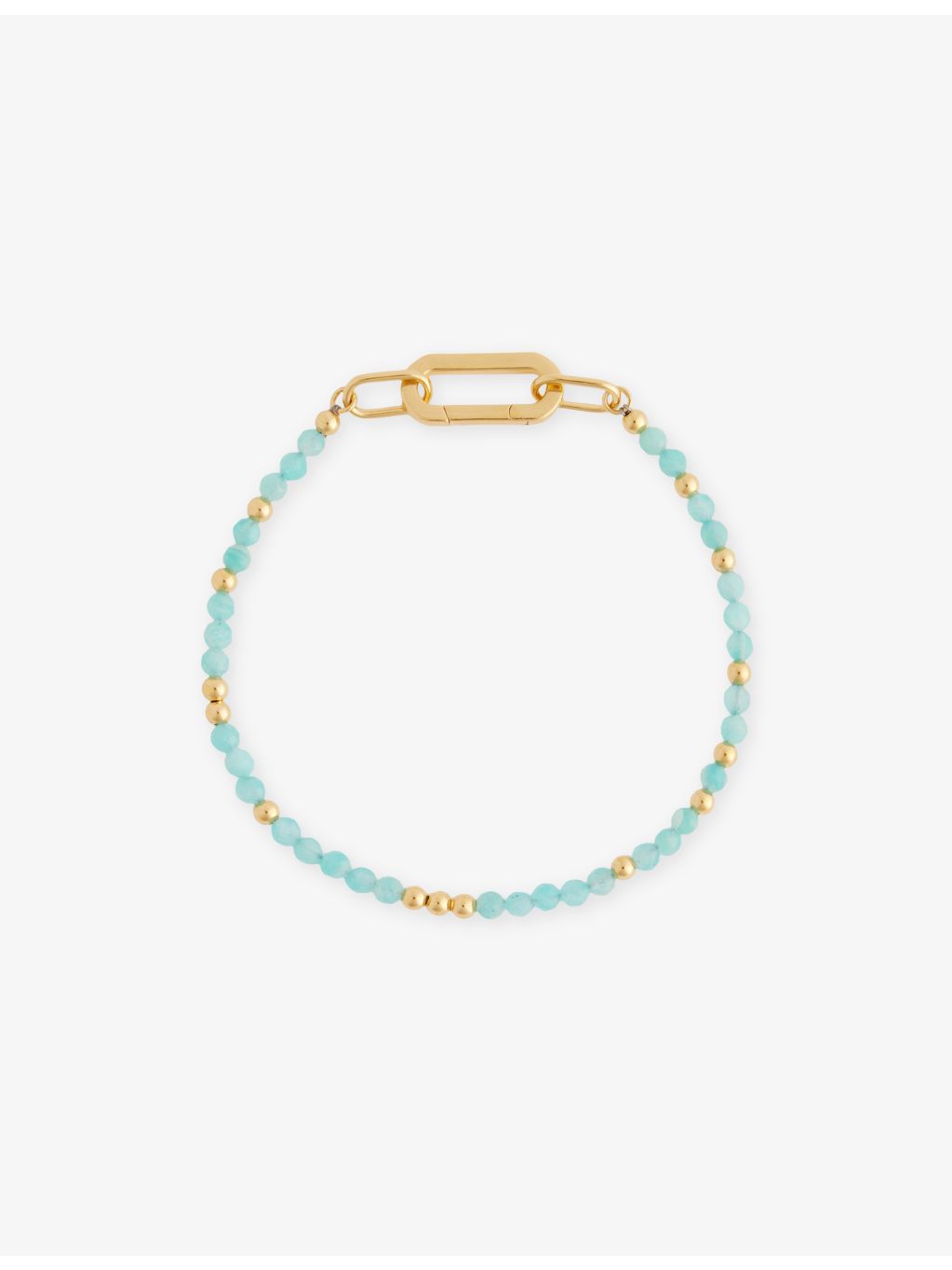 Rachel Jackson amazonite bracelet 18ct gold-plated sterling silver, UK version