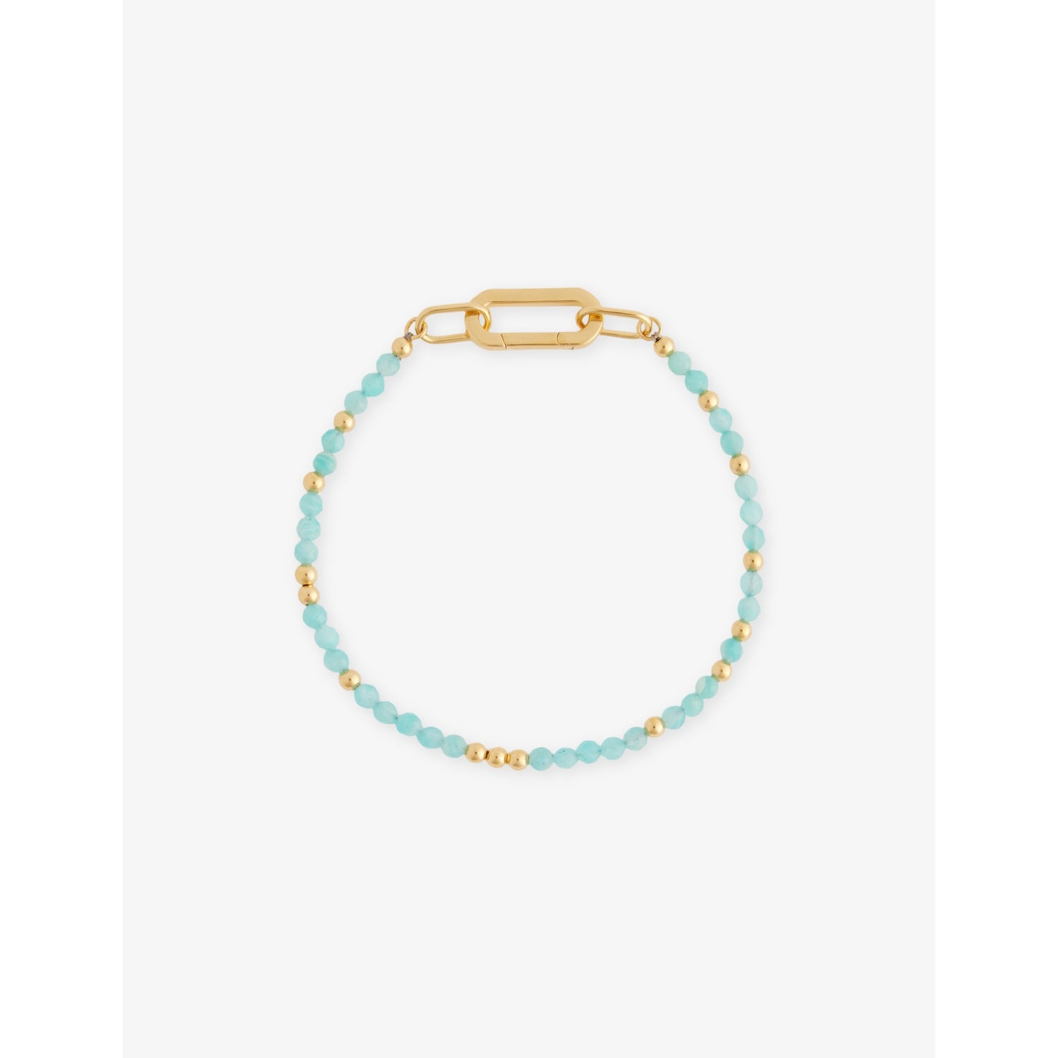 Rachel Jackson amazonite bracelet 18ct gold-plated sterling silver, UK version