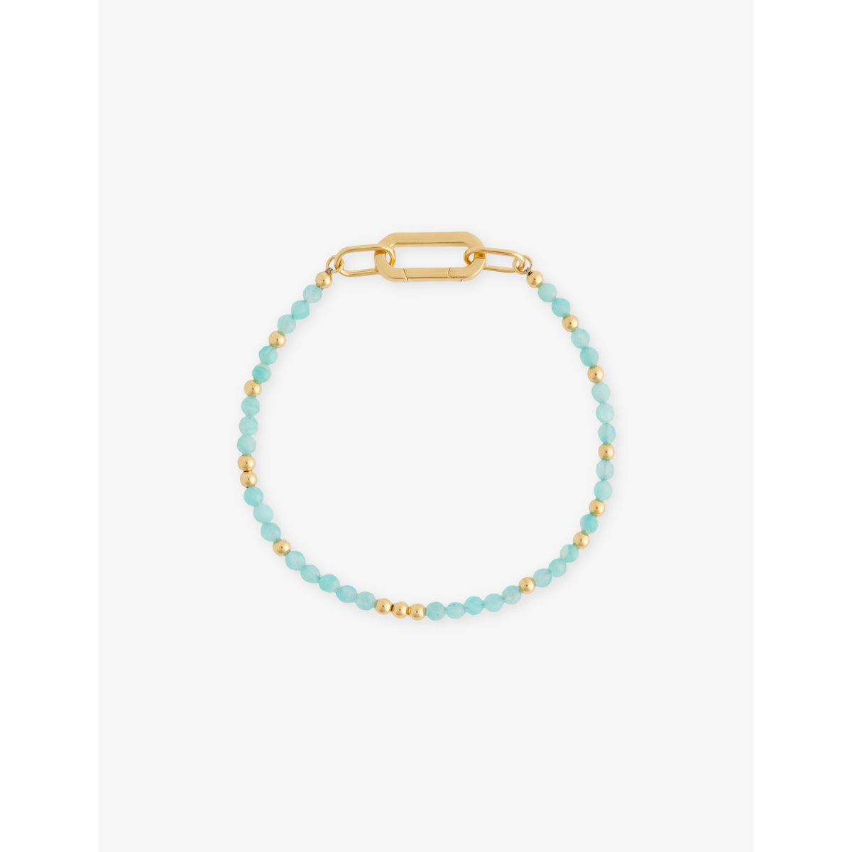 Rachel Jackson amazonite bracelet 18ct gold-plated sterling silver, UK version