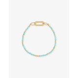 Rachel Jackson amazonite bracelet 18ct gold-plated sterling silver, UK version