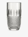 Mastercraft crystal vase Irish lace design 18cm (British brand)