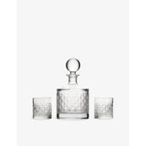 Waterford crystal decanter and tumblers three-piece set, imported from the UK