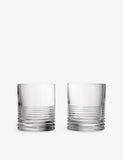 Waterford Circon set of two crystal tumblers 10cm, imported from the UK