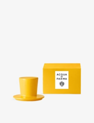 Acqua di Parma Chapeau candle lid yellow crystal 200g, UK version