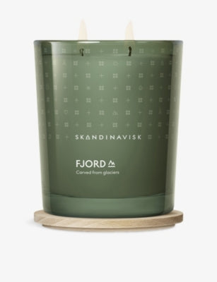 Skandinavisk Fjord two-wick scented candle 350g, imported from the UK