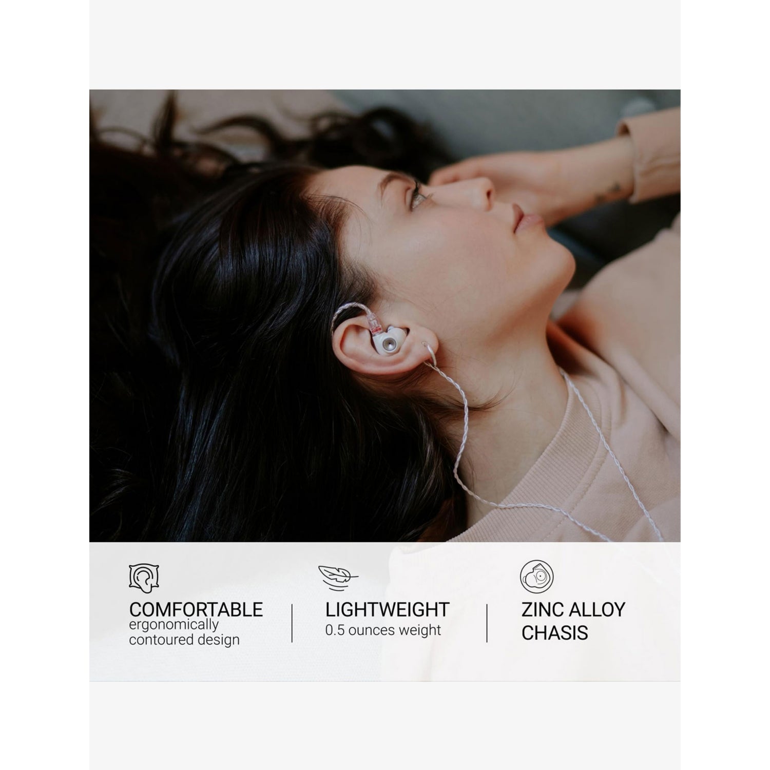 Meze Audio ALBA premium in-ear monitors with USB-C adapter (British brand)