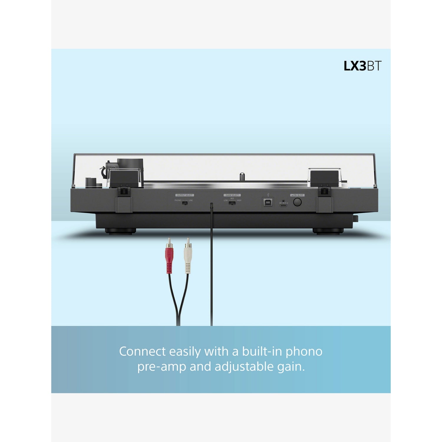 Sony PS-LX3BT Bluetooth turntable, imported from the UK