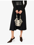 KHAITE mini python-embossed leather tote bag - British product