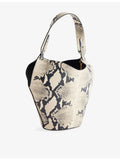 KHAITE mini python-embossed leather tote bag - British product