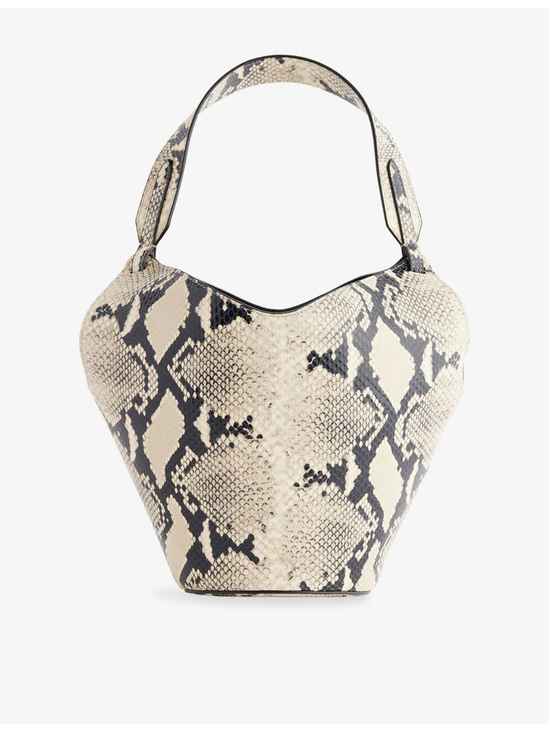 KHAITE mini python-embossed leather tote bag - British product