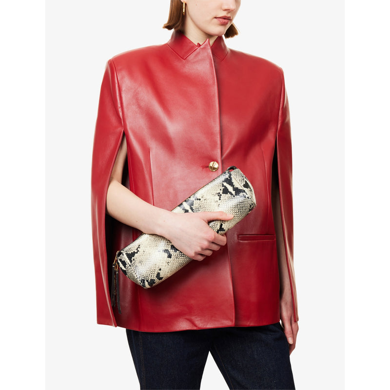 KHAITE leather clutch bag Donna 33cm, imported from the UK