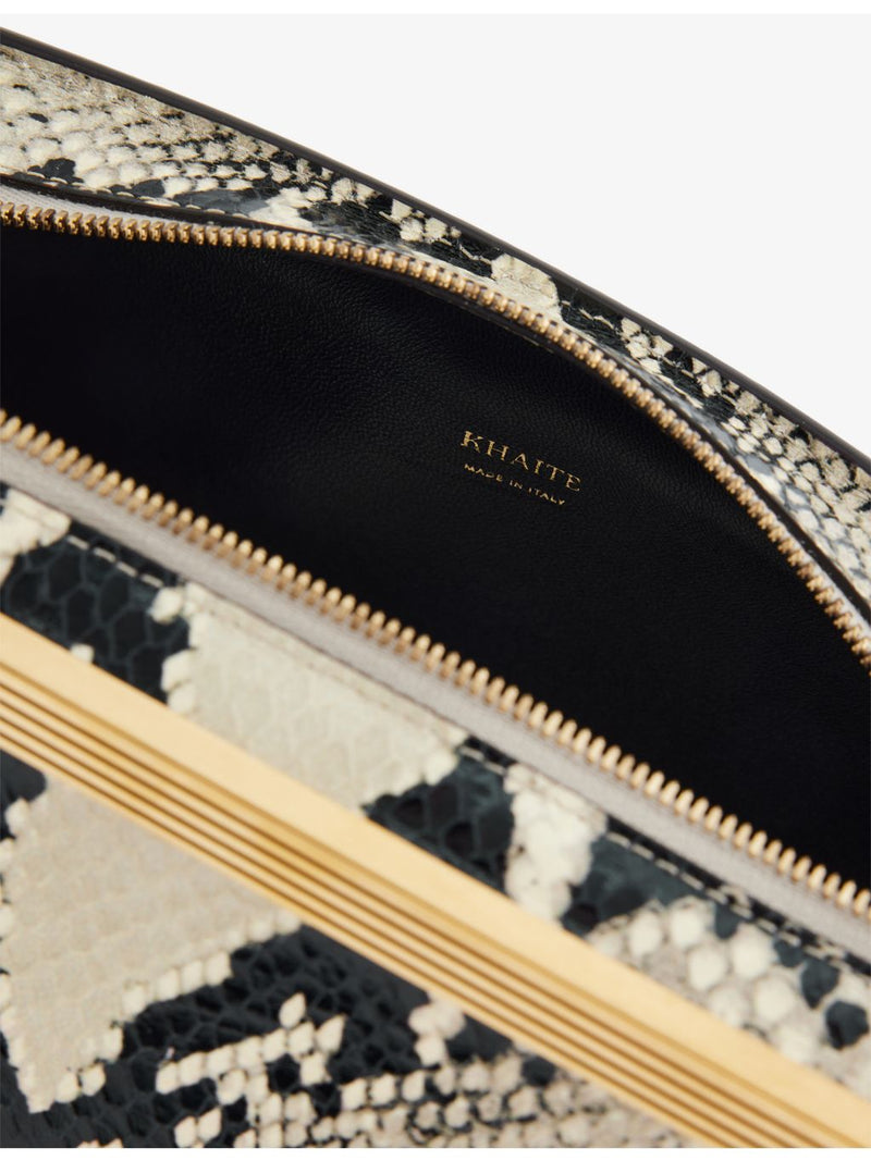 KHAITE leather clutch bag Donna 33cm, imported from the UK