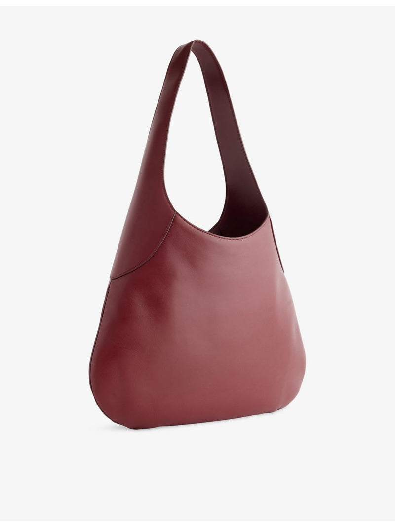 KHAITE Joan Large foil-print leather hobo bag, UK version