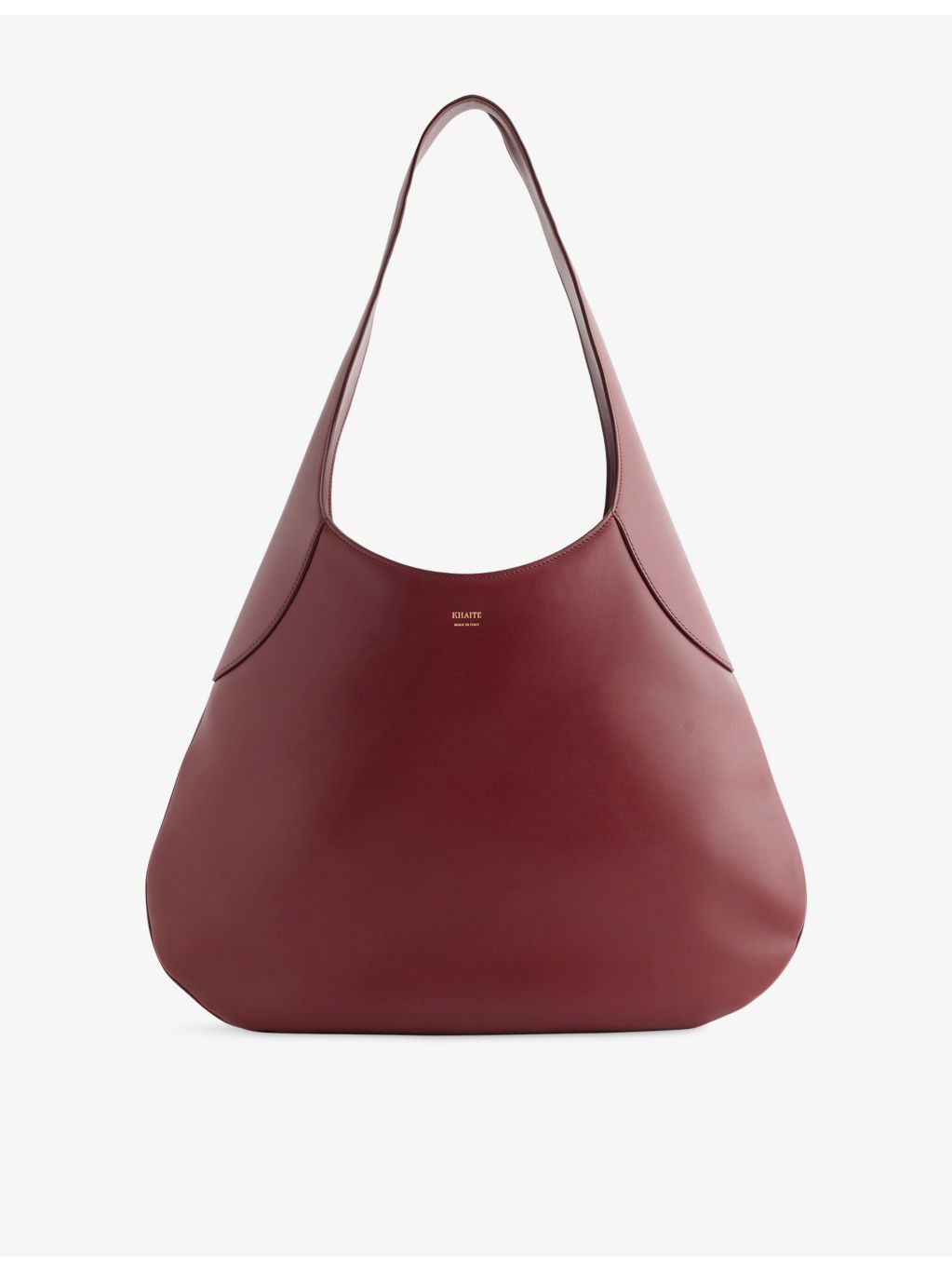 KHAITE Joan Large foil-print leather hobo bag, UK version