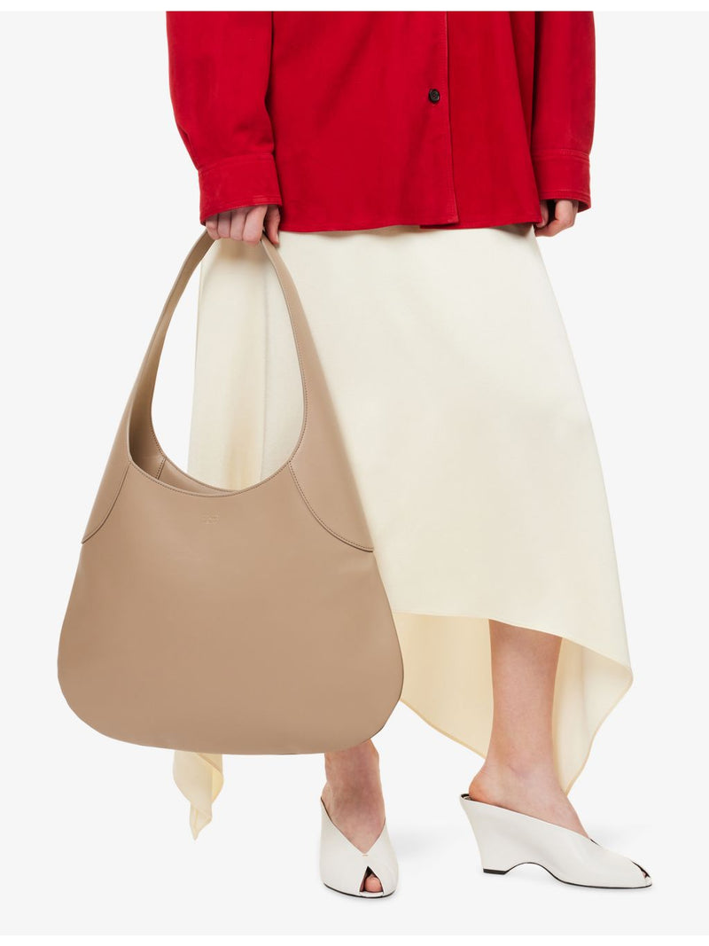 KHAITE Joan foil-print logo large hobo bag (British brand)