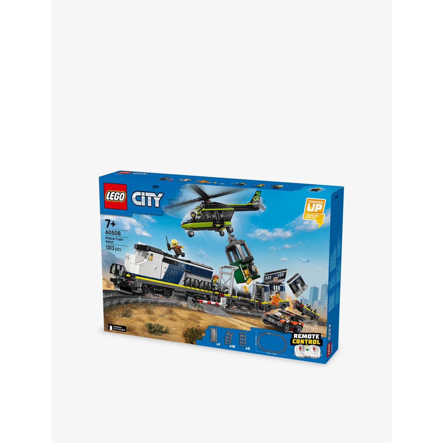 LEGO City Police Train Heist playset 1313 pieces - British product