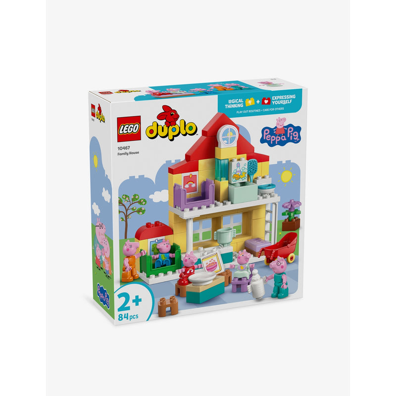 LEGO DUPLO Peppa Pig Family House playset, 84 piece set, UK version