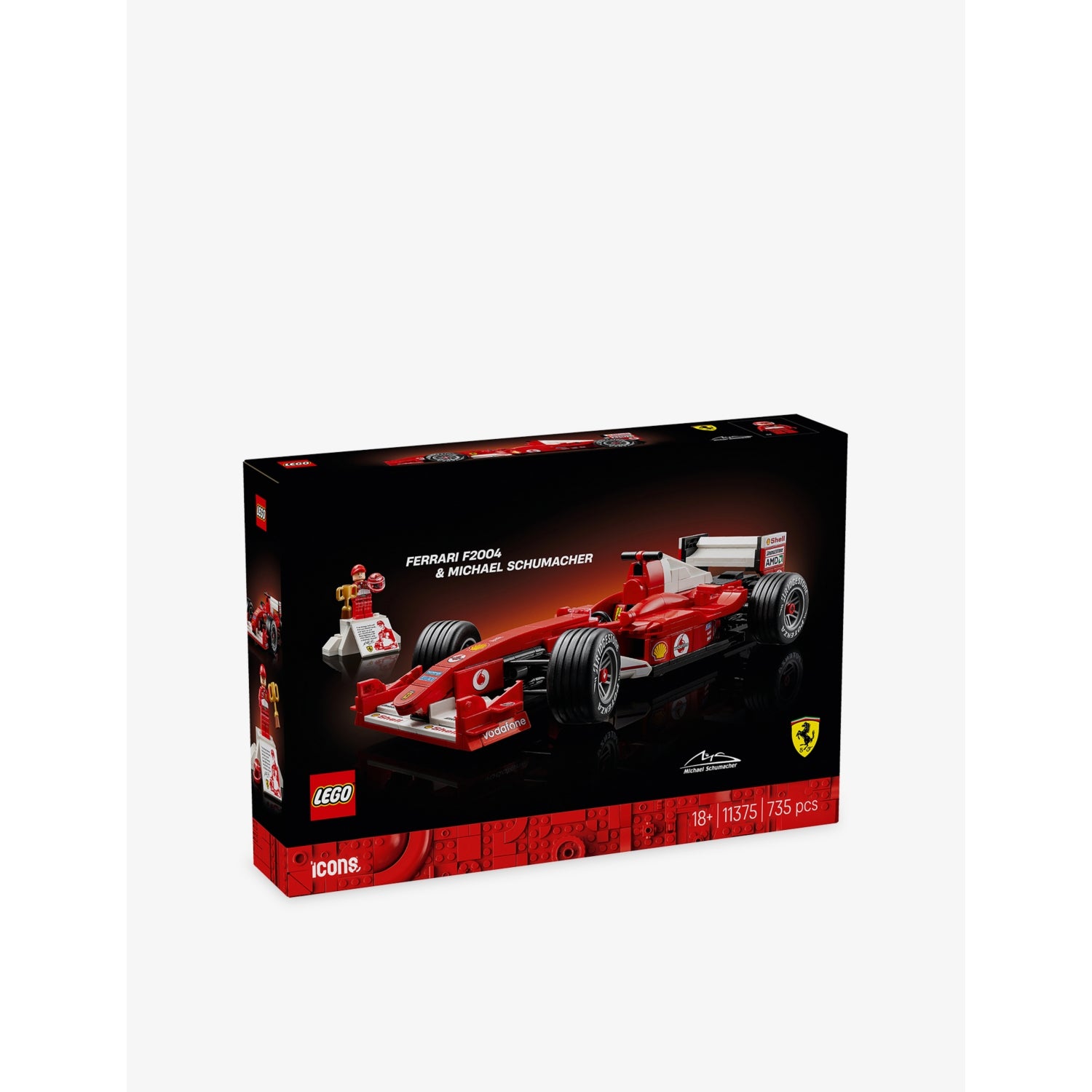 LEGO Icons Ferrari F2004 building set 735 pieces (British brand)