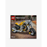 LEGO Technic yellow motorcycle toy 151 pieces (British brand)