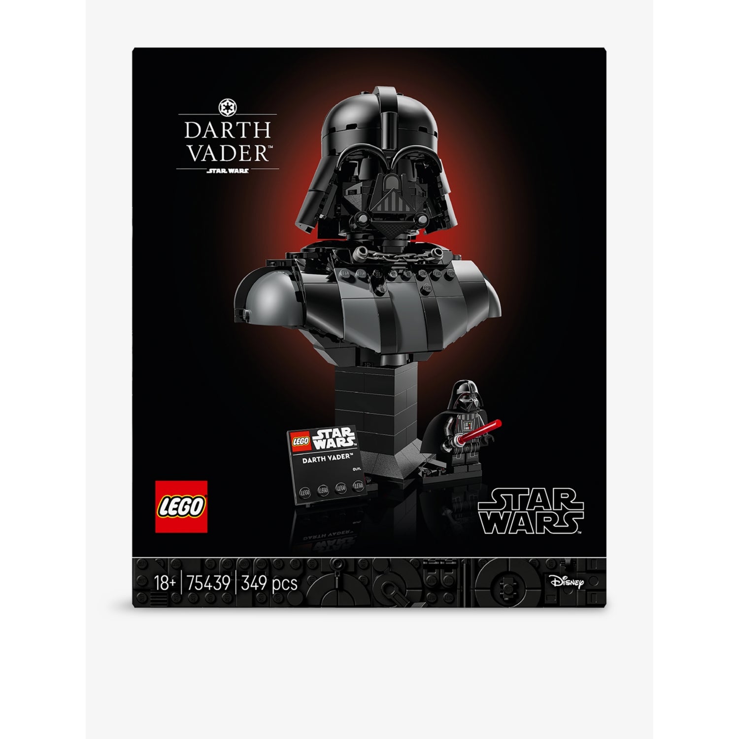LEGO Darth Vader Bust 349-piece building set, imported from the UK