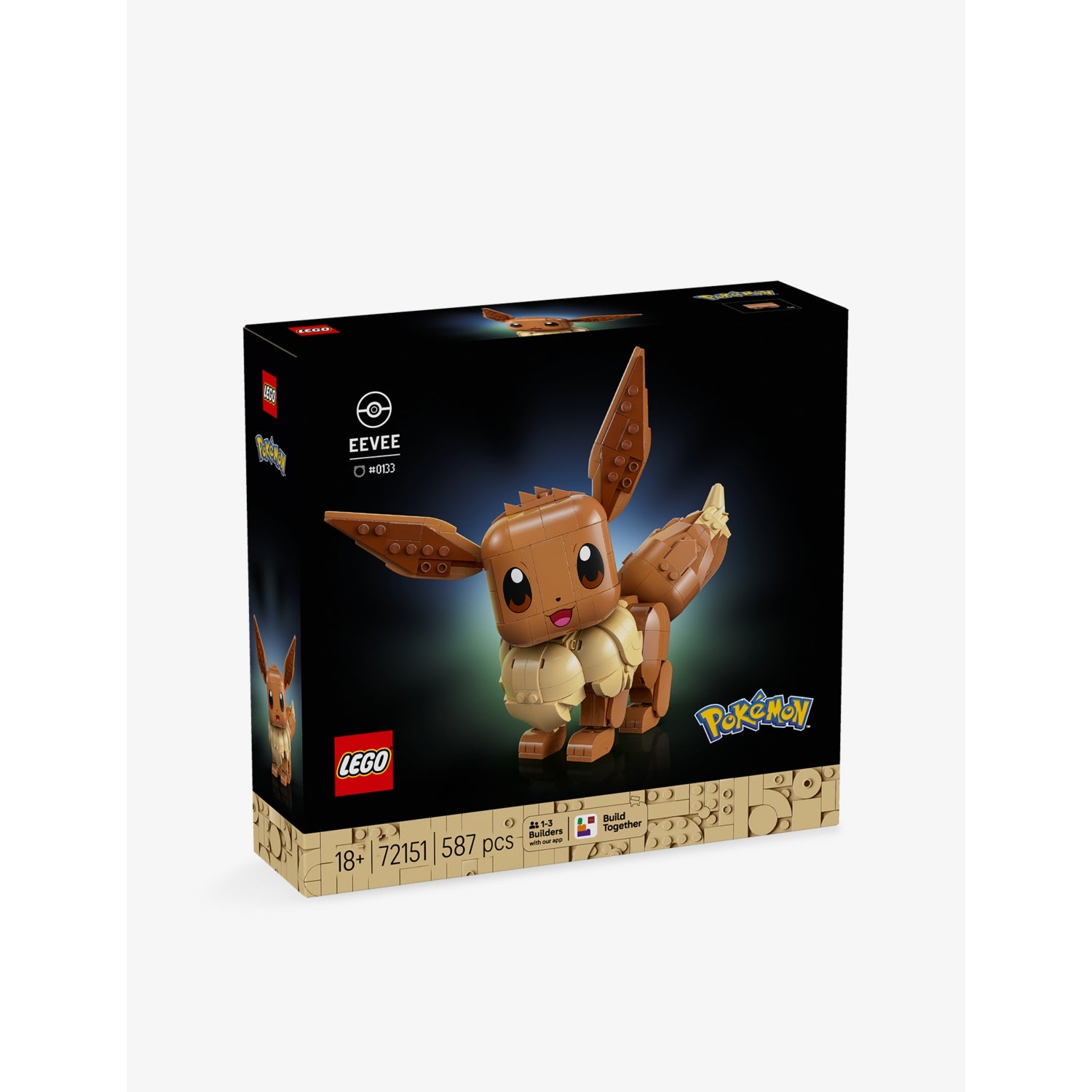 LEGO Pokémon Eevee playset 587 pieces - British product