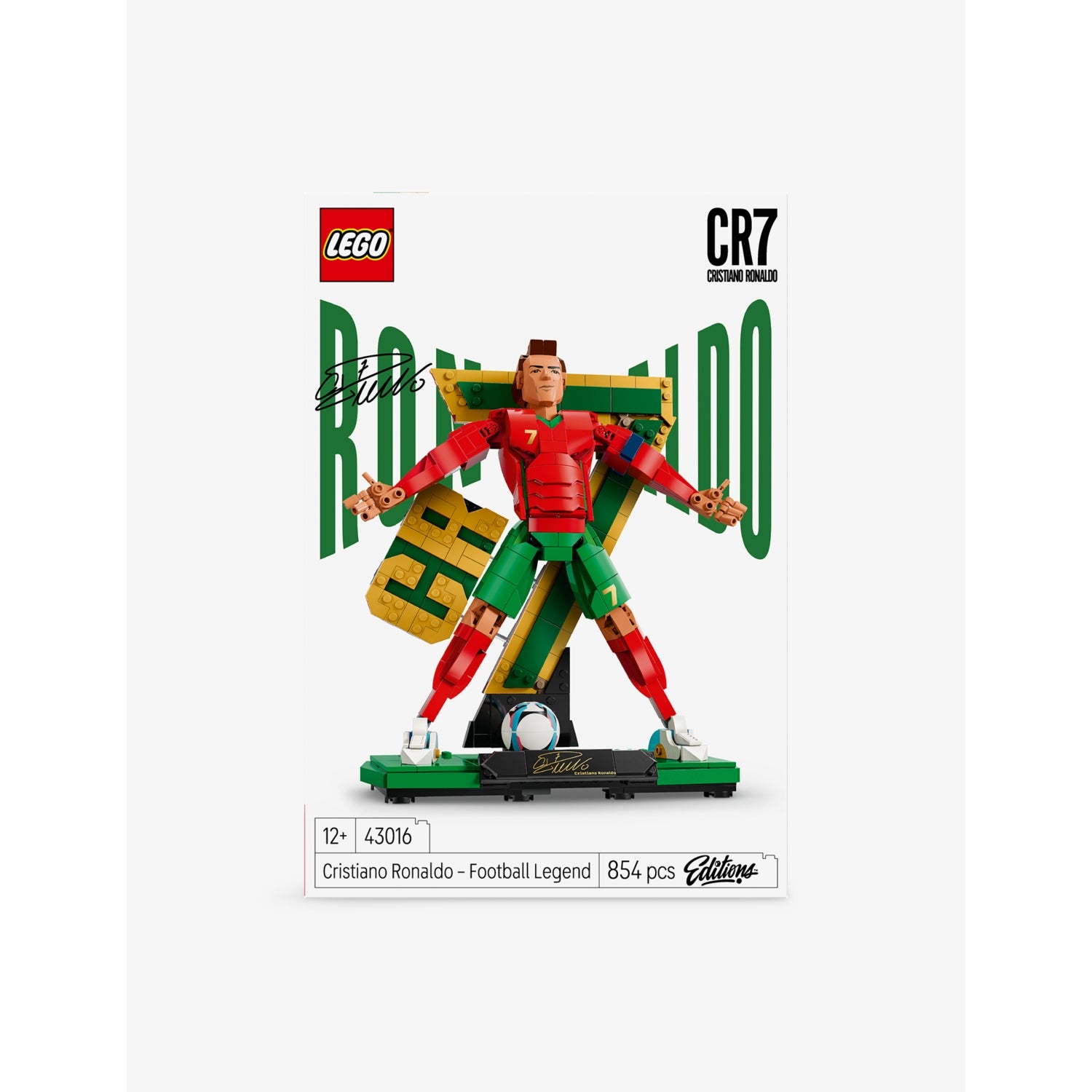 LEGO Cristiano Ronaldo Football Legend 854-piece set, imported from the UK