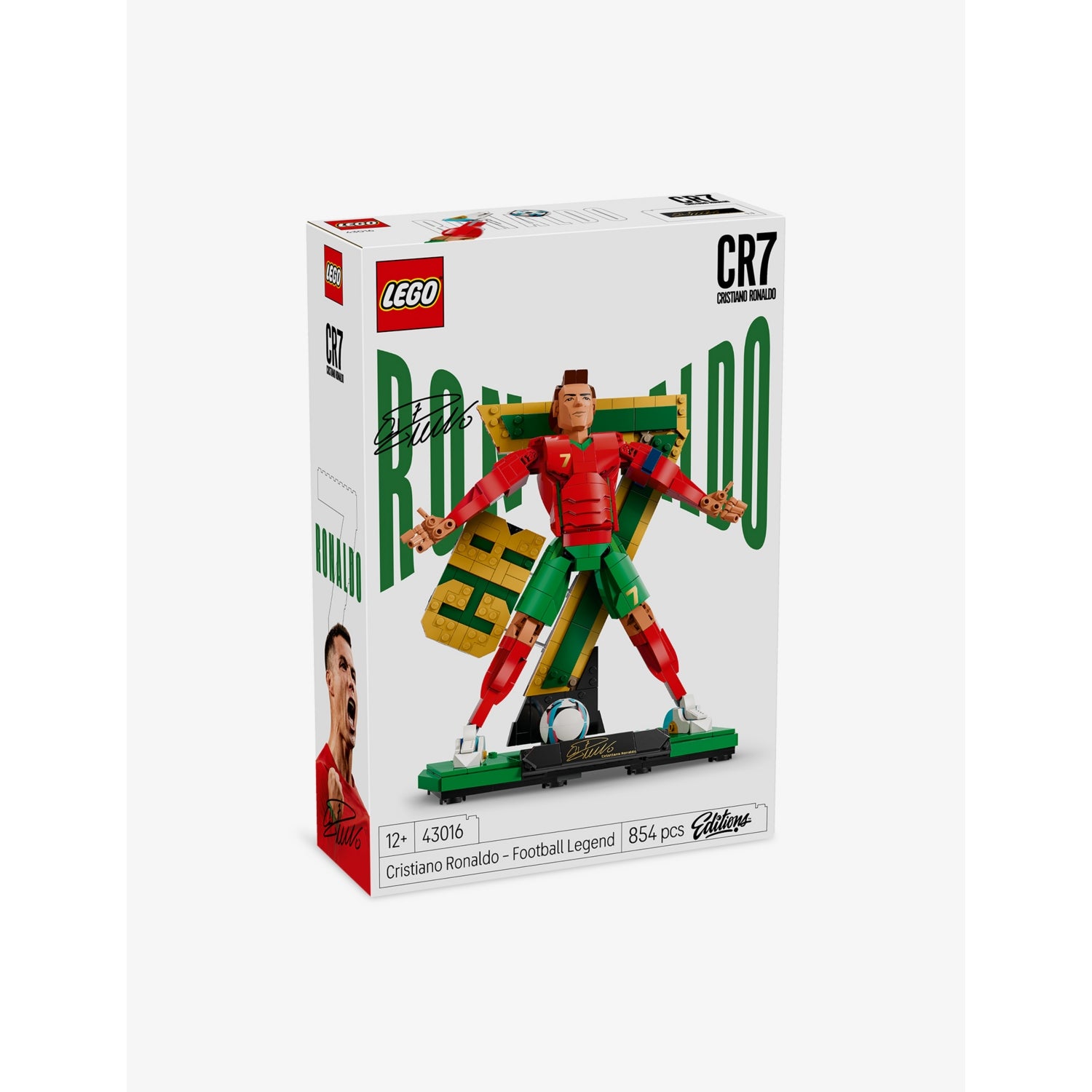 LEGO Cristiano Ronaldo Football Legend 854-piece set, imported from the UK