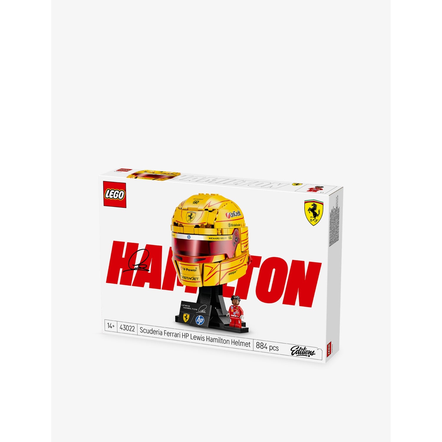 LEGO Ferrari HP Lewis Hamilton Helmet building set 43022 - British product