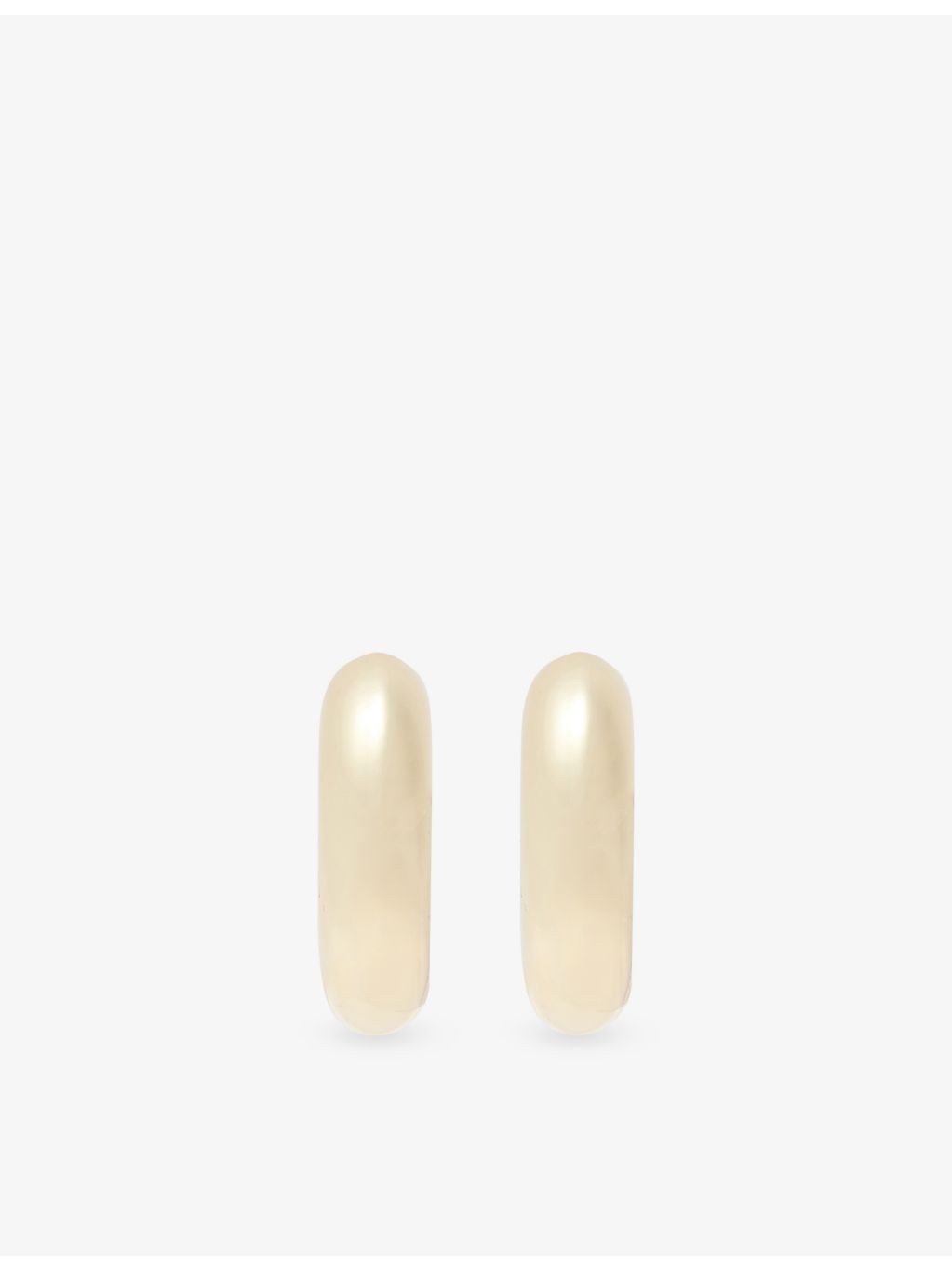 Liza Gozlan 18ct gold-plated brass hoop earrings - British product