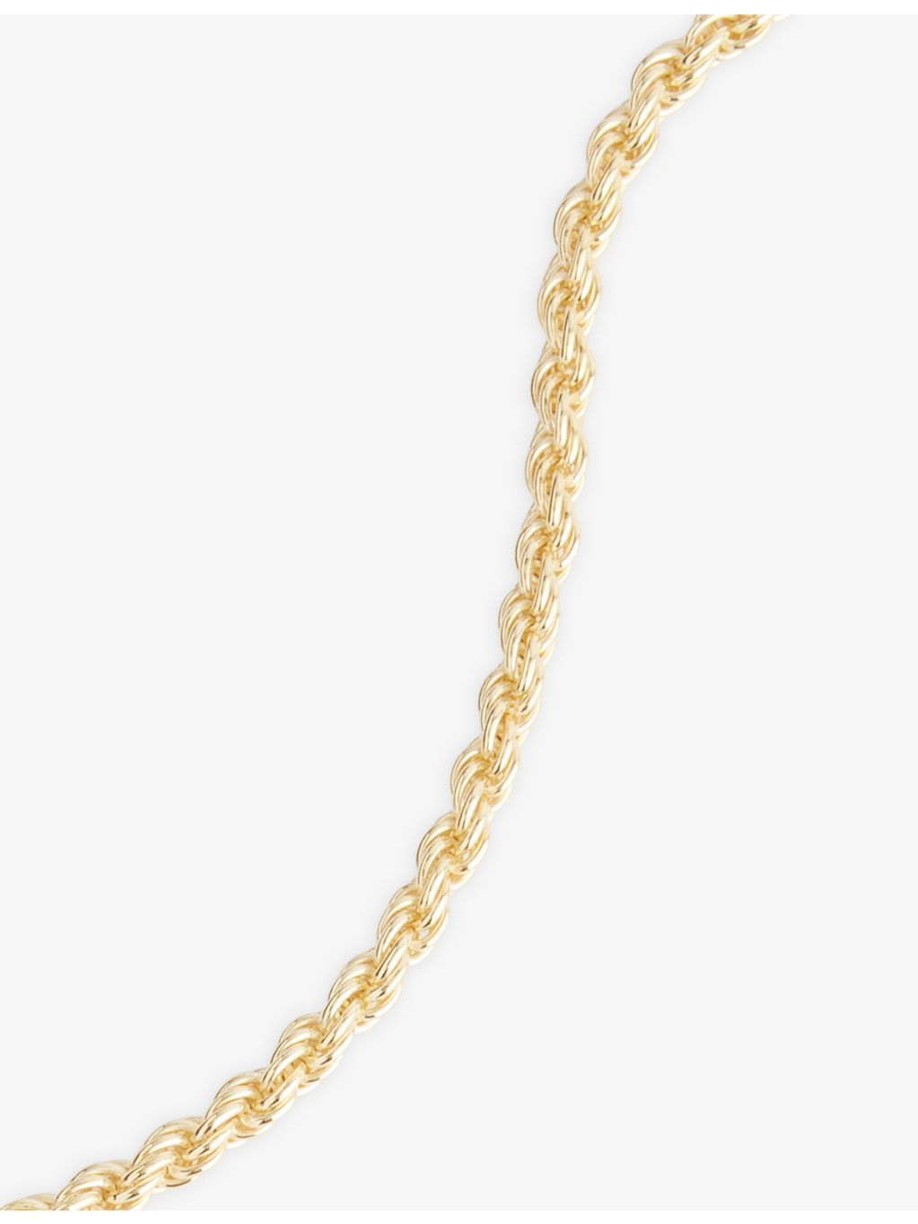 Lisa Gozlan mini rope bracelet 14ct gold-plated sterling silver 22cm - British product