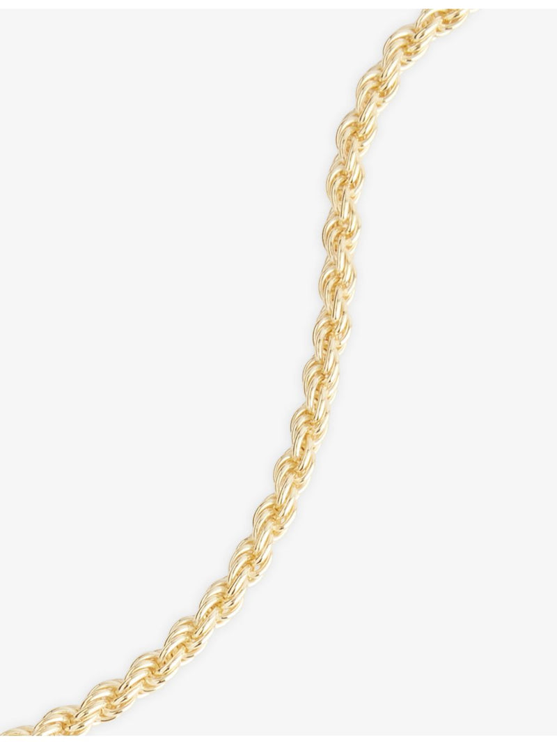 Lisa Gozlan mini rope bracelet 14ct gold-plated sterling silver 22cm - British product