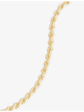 Lisa Gozlan mini rope bracelet 14ct gold-plated sterling silver 22cm - British product