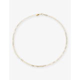 Small Paperclip Chain 14ct-Gold Plated Sterling-Silver Necklace - 41cm