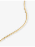Lisa Gozlan gold-plated snake chain bracelet 20.5cm, UK version