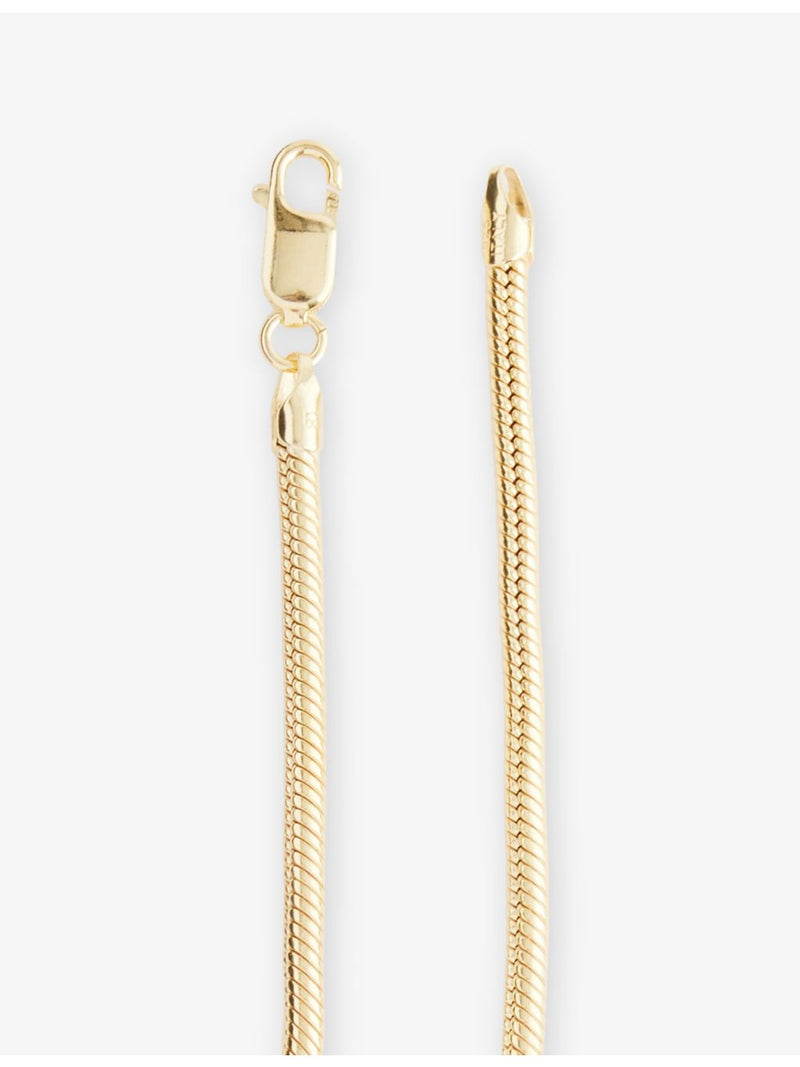 Lisa Gozlan gold-plated snake chain bracelet 20.5cm, UK version