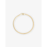 Snake Chain 14ct Gold-Plated Sterling-Silver Bracelet - 7in